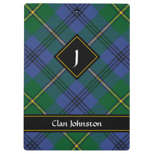 Clan Johnston Tartan Klembord