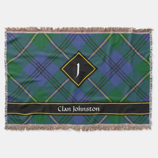 Clan Johnston Tartan Lance La Couverture (Devant)