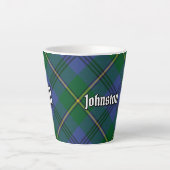 Clan Johnston Tartan Latte Mug (Devant)