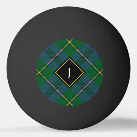 Clan Johnston Tartan Ping Pong Ball (Voorkant)