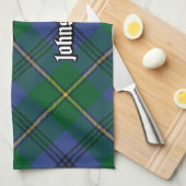 Clan Johnston Tartan Serviette de cuisine (Quart Plié)