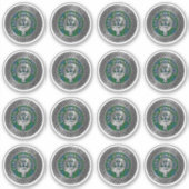 Clan Johnstone Crest & Tartan Knot Sticker (Voorkant)