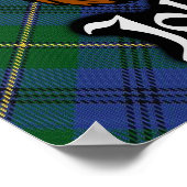 Clan Johnstone Scottish Tartan Poster Johnston (Hoek)