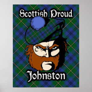 Clan Johnstone Scottish Tartan Poster Johnston