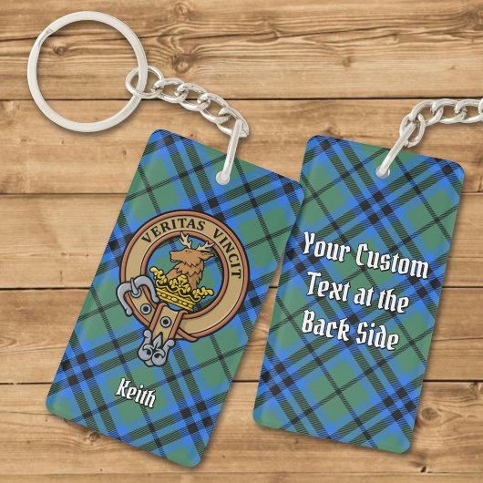 Clan Keith Crest Acrylische Sleutelhanger