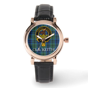 Clan Keith Crest & Ancienne montre Tartan
