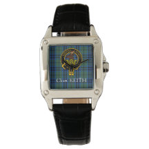 Clan Keith Crest & Ancienne montre Tartan