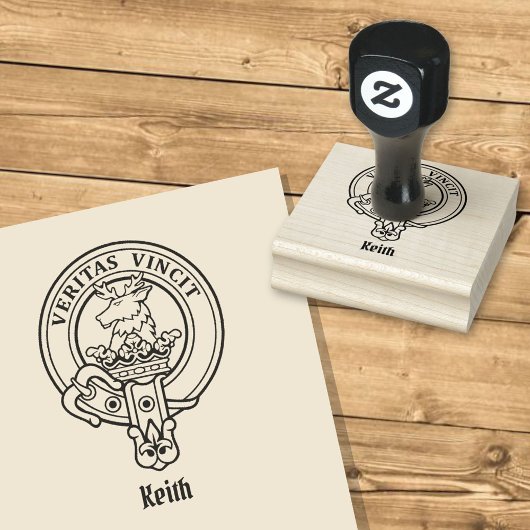 Clan Keith Crest Rubber Stamp Rubberstempel
