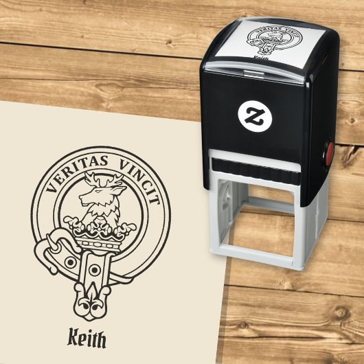 Clan Keith Crest Self-Inking Stamp Zelfinktende Stempel
