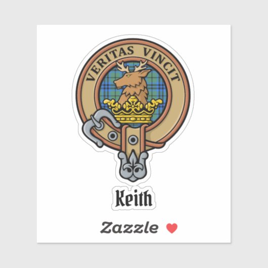 Clan Keith Crest Sticker (Vel)