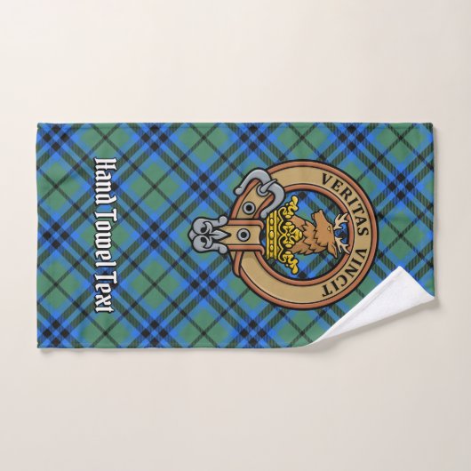 Clan Keith Crest sur Tartan (Serviette à main)