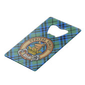 Clan Keith Crest sur Tartan (Devant Angle)
