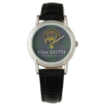 Clan Keith "perdu" crête & montre tartan