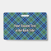 Clan Keith Tartan Badge (Back)