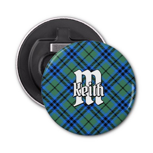 Clan Keith Tartan Button Flesopener (Voorkant)