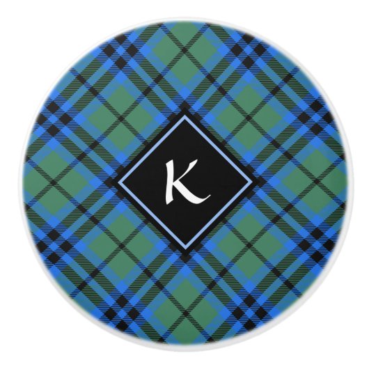 Clan Keith Tartan Ceramic Knob Keramische Knop (Voorkant)