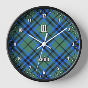 Clan Keith Tartan Grote klok
