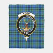 Clan Keith Tartan Pset Fleece Deken (Voorkant)