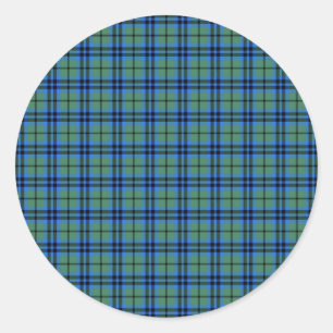Clan Keith Tartan Ronde Sticker