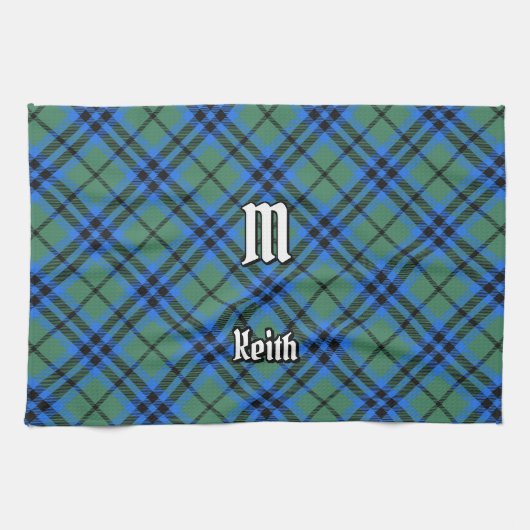 Clan Keith Tartan Serviette de cuisine (Horizontal)