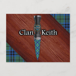Clan Keith Tartan Sgian Dubh Blade Briefkaart