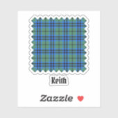 Clan Keith Tartan Sticker (Vel)