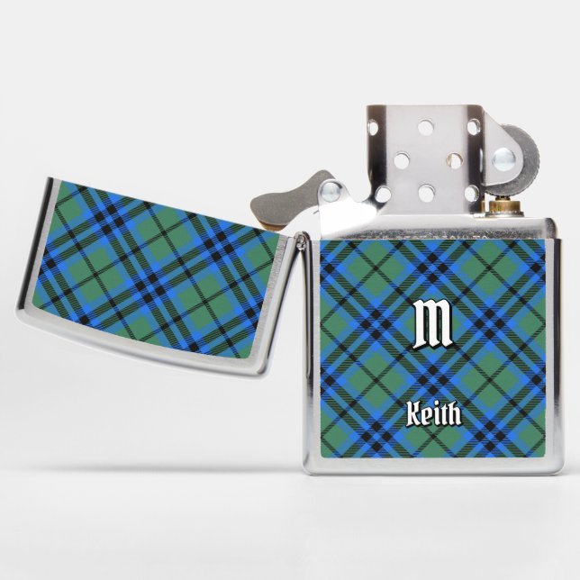 Clan Keith Tartan Zippo Lighter (Geopend)