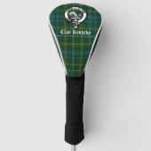 Clan Kennedy Crest Badge & Tartan Golfheadcover (Voorkant)