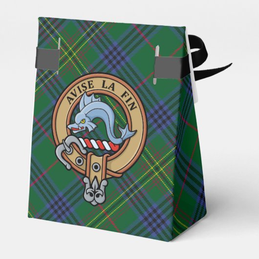 Clan Kennedy Crest over Tartan Bedankdoosjes