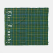 Clan Kennedy Tartan Fleece Blanket (Voorkant (Horizontaal))