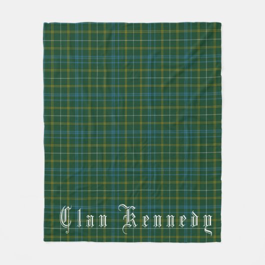 Clan Kennedy Tartan Fleece Blanket Deken (Voorkant)