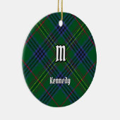 Clan Kennedy Tartan Keramisch Ornament (Rechts)