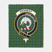 Clan Kennedy Tartan Pset Fleece Deken (Voorkant)