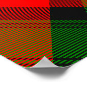 Clan Kerr Crest over Tartan Poster (Hoek)