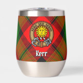 Clan Kerr Crest sur Tartan (Avant)