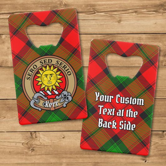 Clan Kerr Crest sur Tartan