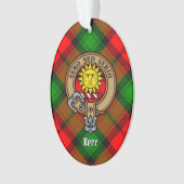Clan Kerr Crest sur Tartan (devant)