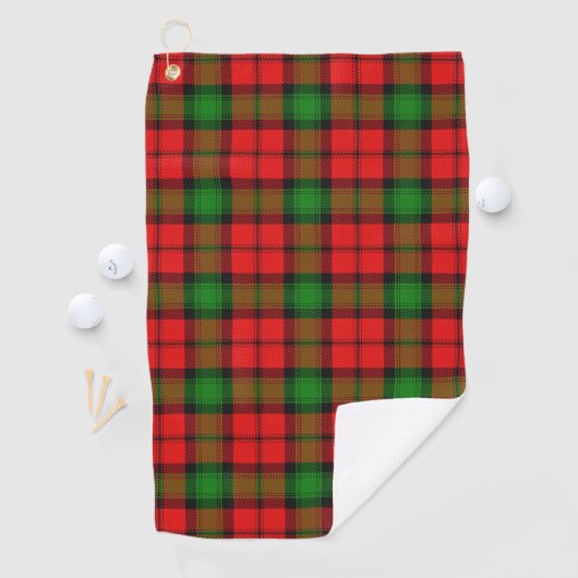 Clan Kerr Scottish Tartan Golf Towel Golfhanddoek (Insitu)