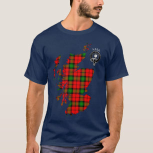 Clan Kerr Tartan Carte & T-shirt Crest