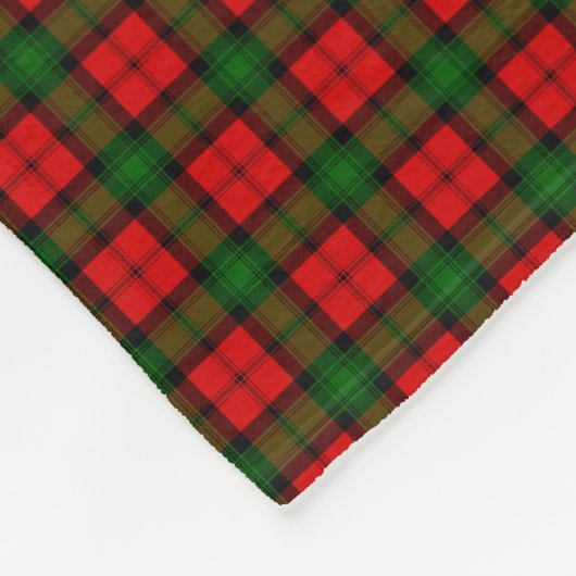 Clan Kerr Tartan Fleece Deken (Hoek)