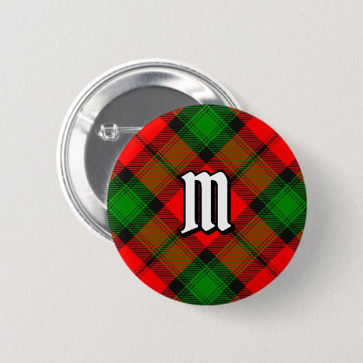 Clan Kerr Tartan Ronde Button 5,7 Cm (Voorkant /achterkant)