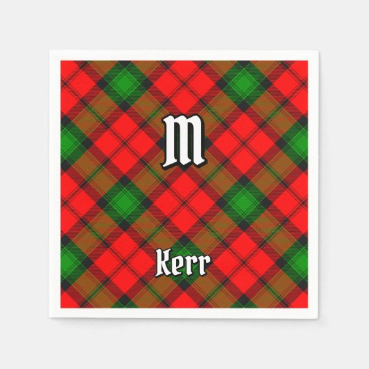 Clan Kerr Tartan Servet (Voorkant)