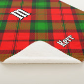 Clan Kerr Tartan Sherpa Deken (3/4)