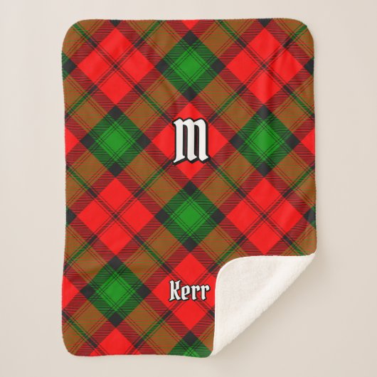 Clan Kerr Tartan Sherpa Deken (Voorkant)