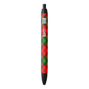 Clan Kerr Tartan Zwarte Inkt Pen