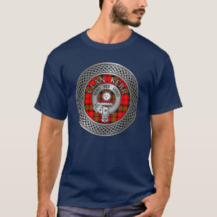 Clan Kerr Wapenschild & Tartan Knoop T-shirt