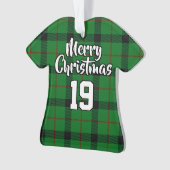 Clan Kincaid Tartan KerstJersey Ornament (voorkant)