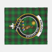 Clan Kinloch Tartan Pset Fleece Deken (Voorkant (Horizontaal))
