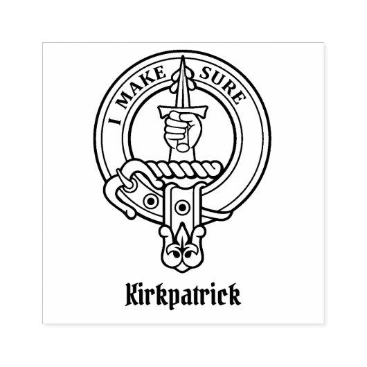 Clan Kirkpatrick Crest Rubberstempel (Afrduk)