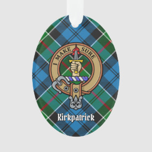 Clan Kirkpatrick Crest sur Tartan